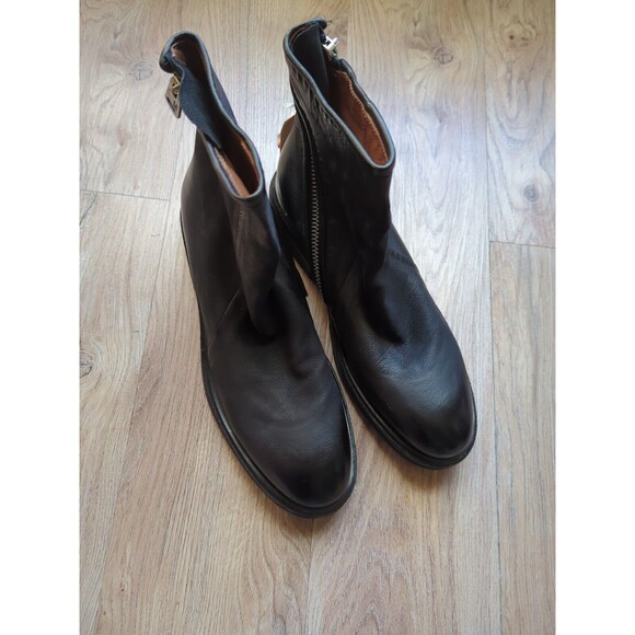 A.S. 98 Fleetwood Moto Grunge Zip Ankle Boots Womens 10.5-11 EU 42 - Picture 3 of 12